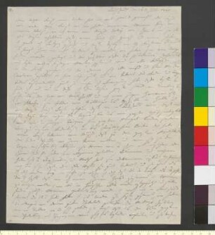 Brief von Goethe, Christiane von an Goethe, Johann Wolfgang von