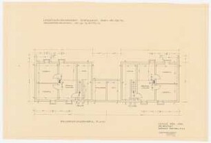 Siedlung Hinrichssegen, Bruckmühl Doppelwohnhaus: Grundriss Keller 1:50