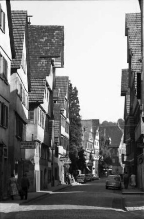 Calw: Gasse mit alten Speicherhäusern