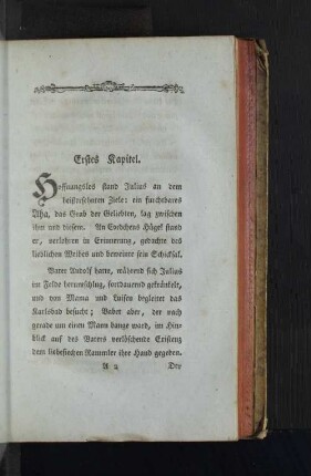 [Erstes Kapitel. - Fünftes Kapitel.]