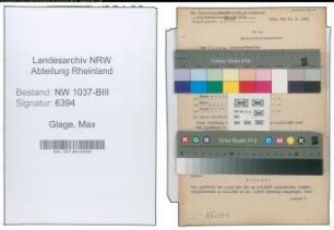 Entnazifizierung Max Glage , geb. 26.12.1882 (Steuerberater)