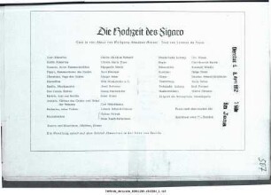 Die Hochzeit des Figaro