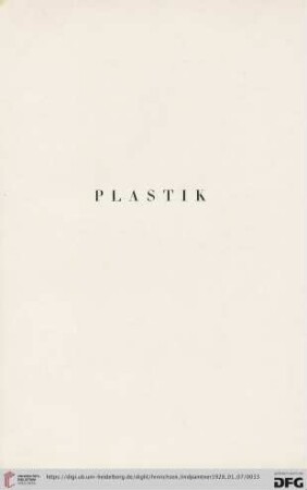 Plastik (Nr. 11-45)