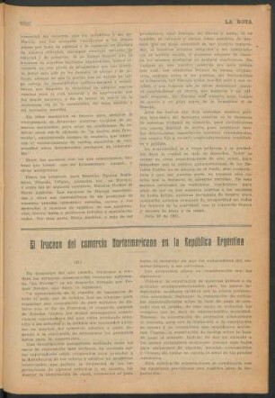 El fracaso del comercio norteamericano en la República Argentina