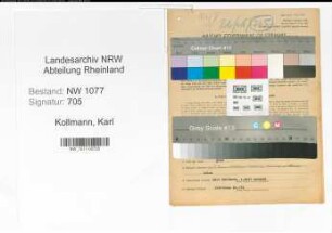 Entnazifizierung Karl Kollmann , geb. 05.07.1902 (Polizist)