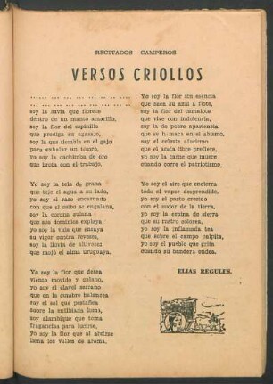 Versos criollos