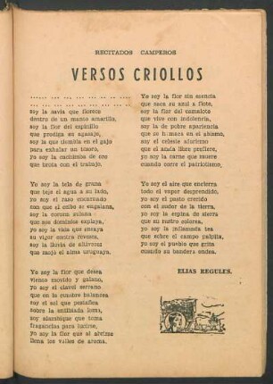 Versos criollos