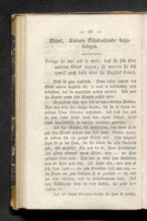 Mittel, Kindern Schadensfreude beizubringen.