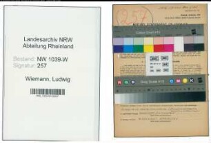 Entnazifizierung Ludwig Wiemann , geb. 04.07.1896 (Betriebsleiter)