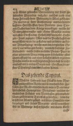 Das zehende Capitul