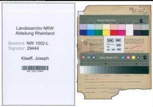 Entnazifizierung Joseph Kleeff , geb. 02.11.1899 (Gerichtsrat)