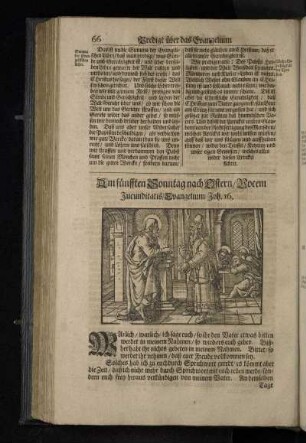 Am fünfften Sonntag nach Ostern/Vocem Jucunditatis/Evangelium Joh. 16.