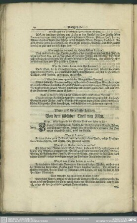 Neun und dreysigste Lection. Von dem südlichen Theil von Asien