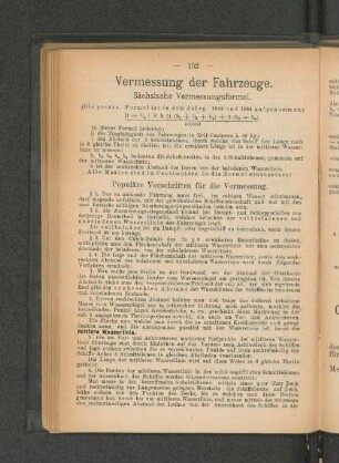 Vermessung der Fahrzeuge.