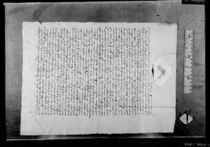 Mathis Lore von Hofen bei Bönnigheim, gefangengesetzt, da er bei der Feuersbrunst in Merklingen durch Davonlaufen Argwohn erregte, schwört Urfehde