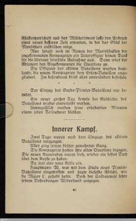 Innerer Kampf