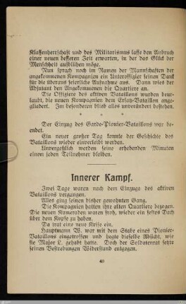 Innerer Kampf