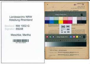 Entnazifizierung Martha Meschke, geb. 26.05.1898 (Geschaeftsfuehrerin)