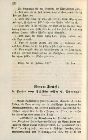 Acten-Stücke in Sachen von Schlicht wider C. Sprengel.