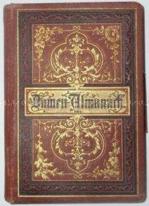 Damen-Almanach, Notiz- und Schreibkalender für das Jahr 1881, mit handschriftlichen Eintragungen über landwirtschaftliche Erträge; um 1881