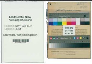 Entnazifizierung Wilhelm Engelbert Schroeder , geb. 14.04.1907 (Studienrat)