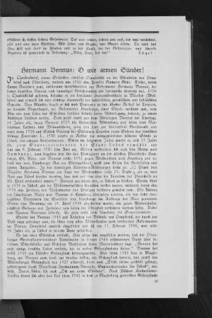 Hermann Bonnus: O wir armen Sünder!