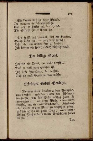 Nöthiges Schul-Geräthe