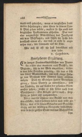 Funfzehente Erzählung.