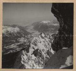 Garmisch-Partenkirchen, Zugspitze, Blick ins Tal