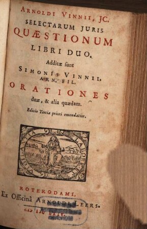 Selectarum Iuris Quaestionum libri duo