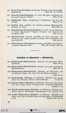 Arbeiten in Elfenbein – Minituren (Nr. 336-337)
