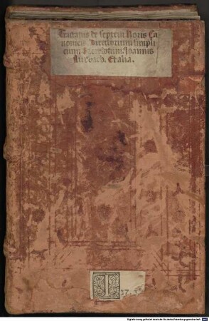 Tract. de VII horis canonicis - BSB Clm 18417