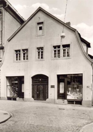 Geburtshaus des Dichters Christian Dietrich Grabbe. Detmold. Bruchstr. Ansichtskarte. Papierabzug