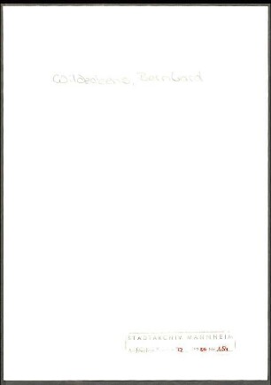 Wilckens, Bernh[ard], Bremer Gesellschaft von 1914, an Wichert