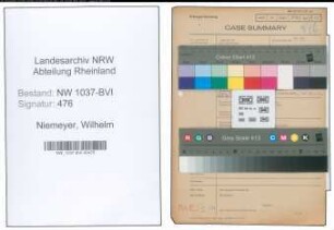Entnazifizierung Wilhelm Niemeyer , geb. 24.10.1899 (Tischler)