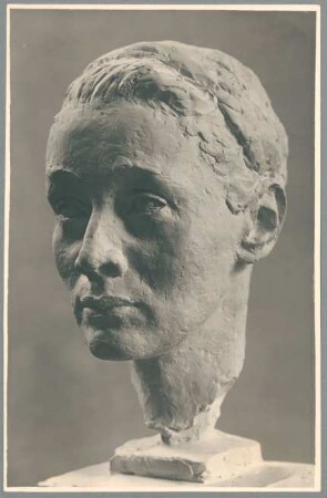 Porträt Marianne Farenholtz, 1933, Gips, farbig gefasst