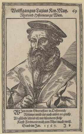 Bildnis des Wolffgangus Lazius