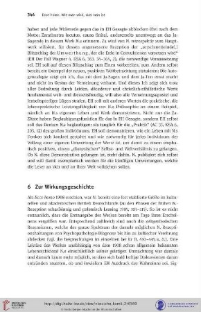 6 Zur Wirkungsgeschichte