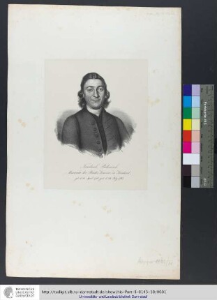 Friedrich Böhnisch / Missionar der Brüder-Gemeine in Grönland, geb. d. 16. April 1710., gest. d. 29. July 1763