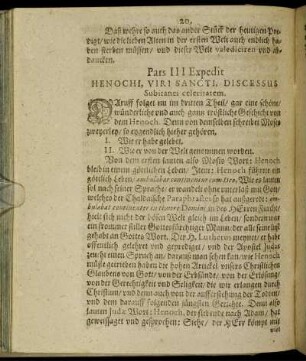 Pars III Expedit Henochi, Viri Sancti, Discessus Subitanei celeritatem.