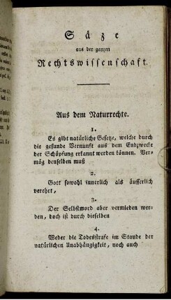Säze aus der ganzen Rechtswissenschaft.