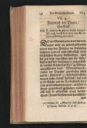4. Friedrich der Dritte/ ChurFürst.