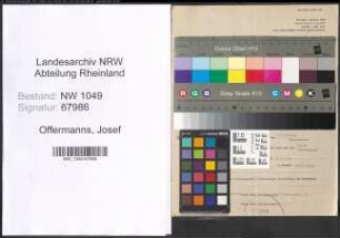 Entnazifizierung Josef Offermanns , geb. 14.07.1896 (Vertreter)