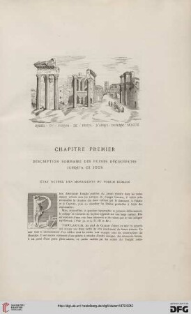 Chapitre premier: Description sommaire des ruines découvertes jusqu'a ce jour