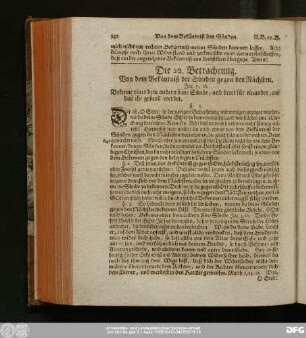 Die 22. Betrachtung. Von dem Bekäntniß der Sünden gegen den Nächsten.