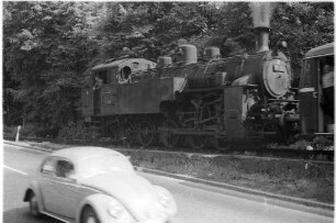 Baureihe 97/5 an der Honauer Steige mit Schienenbus VT 97