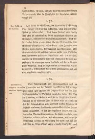 §. 38. Von den Relevanz-Bescheiden über die eingeführte Appellation.