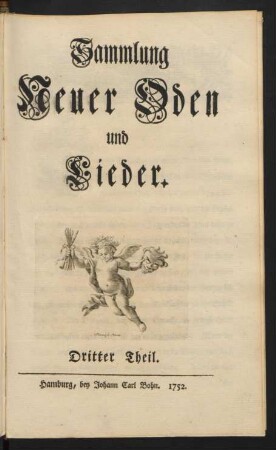 Theil 3: Sammlung Neuer Oden und Lieder