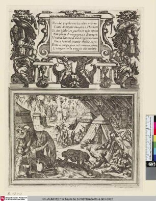 [Illustration zu Torquato Tasso, Gerusalemme liberata, dreizehnter Gesang; Jerusalem delivered, Canto XIII; Das befreite Jerusalem, dreizehnter Gesang]