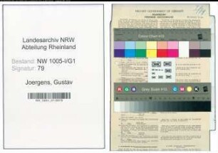 Entnazifizierung Gustav Joergens , geb. 16.02.1888 (Rechtsanwalt)
